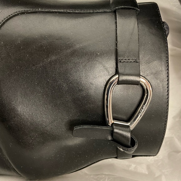 Ralph Lauren Laletta Black Leather Italian High Heel Ankle Booties- Brand New - Picture 7 of 10